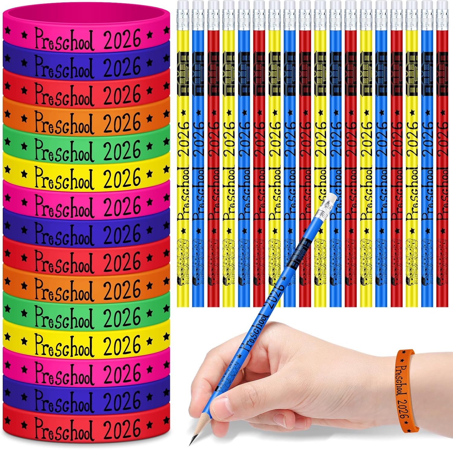Pencils and Bracelets Gift Set